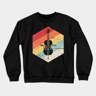 Retro 70s Cello Icon Crewneck Sweatshirt